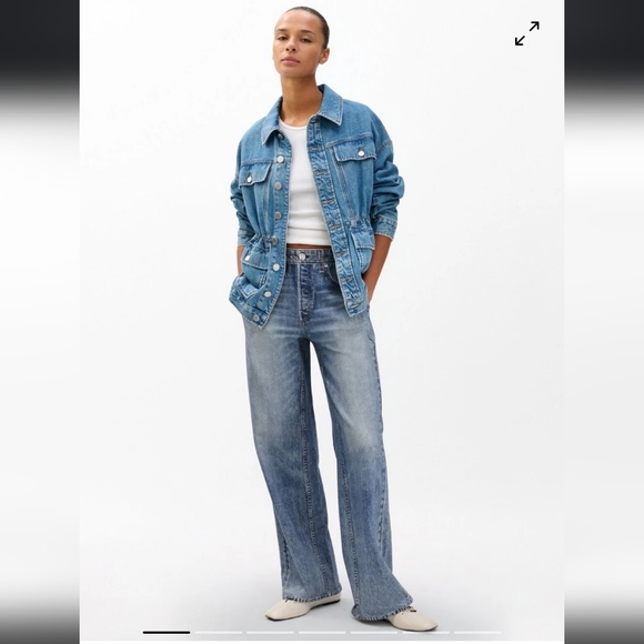 rag & bone Denim - rag & bone Light Blue Wide Leg Sweatpant Jeans